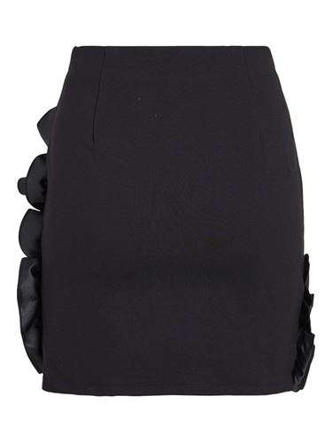 Kjolar - Vilisse short frill skirt – Black beauty