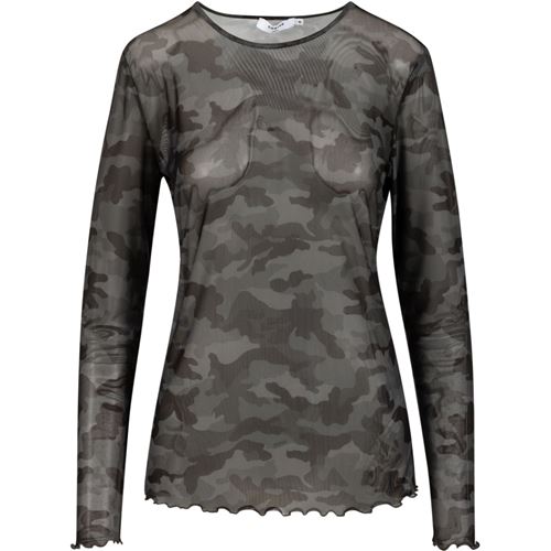 Toppar - Camouflage Mesh Top O-neck – Camouflage