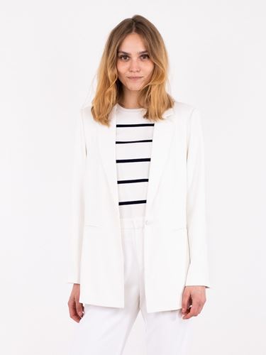 Kavajer/Ytterplagg - Avery solid blazer – white
