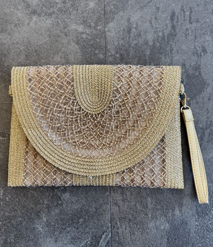 Lip of an angel - Boho medium bag – Brun/Guld