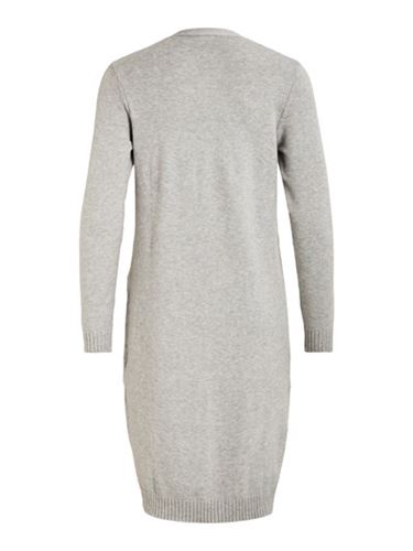 Tröjor/Koftor - Viril long knit cardigan – Light grey Melange