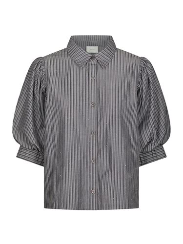 Blusar/skjortor - Etta Stripe Shirt – Dark Grey