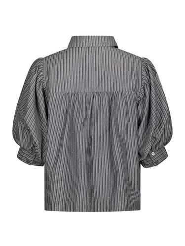Blusar/skjortor - Etta Stripe Shirt – Dark Grey