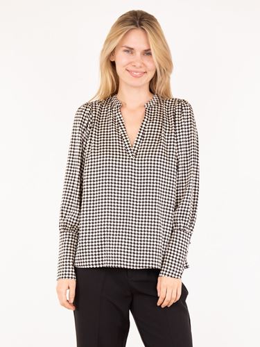 Blusar/Skjortor - Herdis shell grid blouse – off white