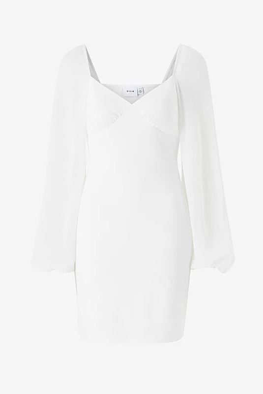 Klänningar - Vimalaya short dress – cloud dancer