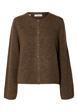 Tröjor/Koftor - Slwlulu new ls knit cardigan – Dachshund/melange