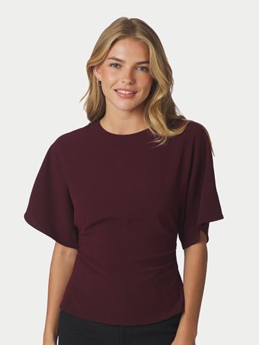Blusar/Skjortor - Miriel Drape Blouse – Plum