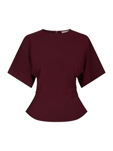 Blusar/Skjortor - Miriel Drape Blouse – Plum