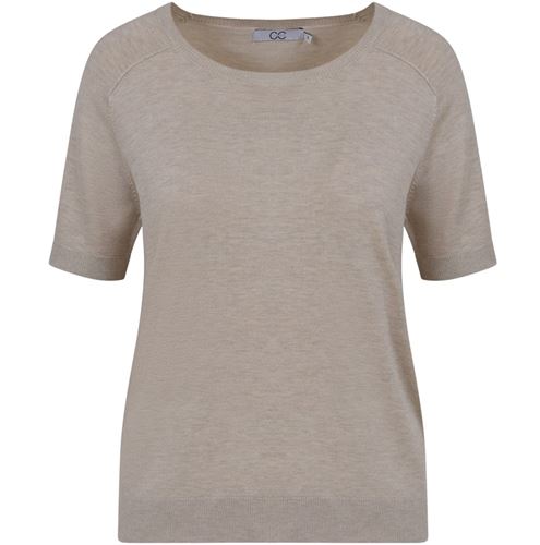 Toppar - CC Heart Ella soft knit tee – Sand