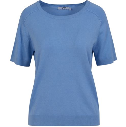 Toppar - CC Heart Ella soft knit tee – Light blue