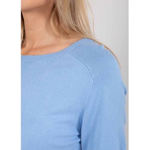 Toppar - CC Heart Ella soft knit tee – Light blue