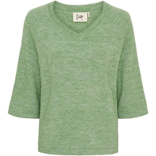 Toppar - Anna s/s V-neck Pullover – Delicate Green