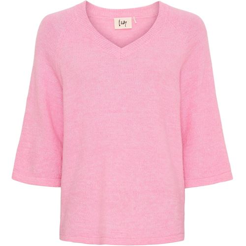 Toppar - Anna s/s V-neck Pullover – Fresh Pink