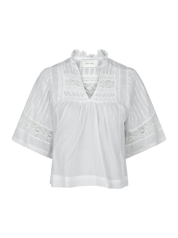 Blusar/skjortor - Siama Voile Blouse – White