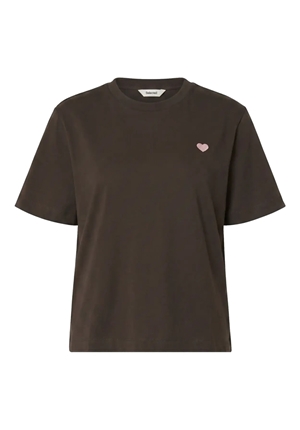 Toppar - Slwella emb boxy tee – Delicioso/ Bleached