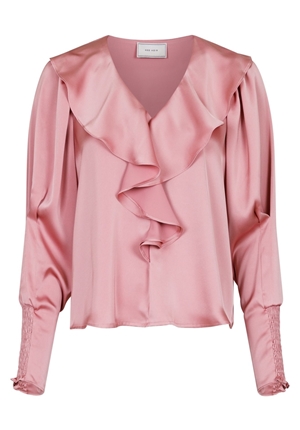 Blusar/Skjortor - Sandie sateen blouse – Light pink