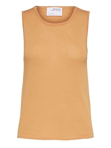 Toppar - Slfmoon sl knit top – Papaya