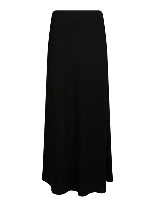 Kjolar - Viso linen skirt – Black
