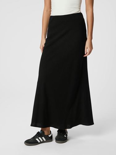Kjolar - Viso linen skirt – Black