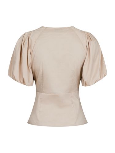 Blusar/Skjortor - Irina poplin blouse – Dark sand