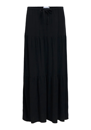 Kjolar - Objsanne long layer skirt  – Black