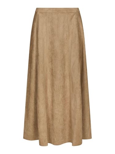 Kjolar - Raya faux suede skirt – Sand