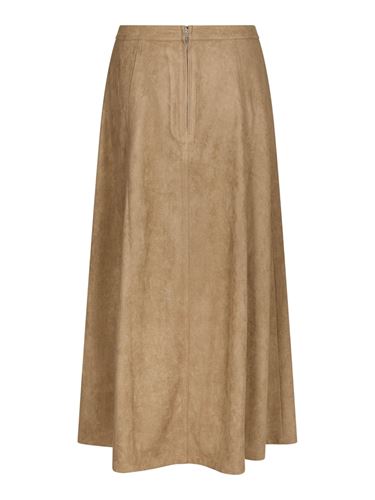 Kjolar - Raya faux suede skirt – Sand