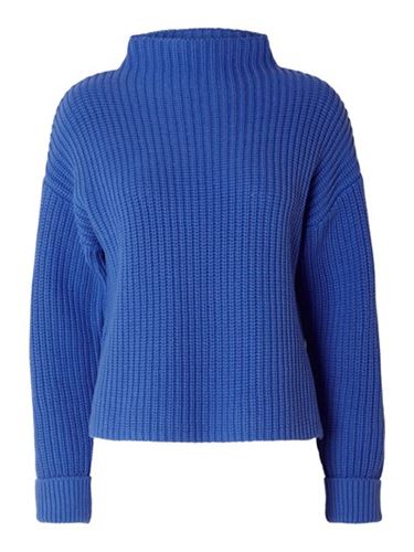 Tröjor & Koftor - Slfselma ls knit pullover – Nebulas blue
