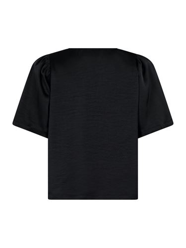 Blusar/Skjortor - Largo heavy sateen blouse – Black