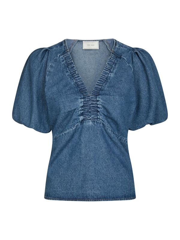 Blusar/Skjortor - Irina Denim Blouse – Blue