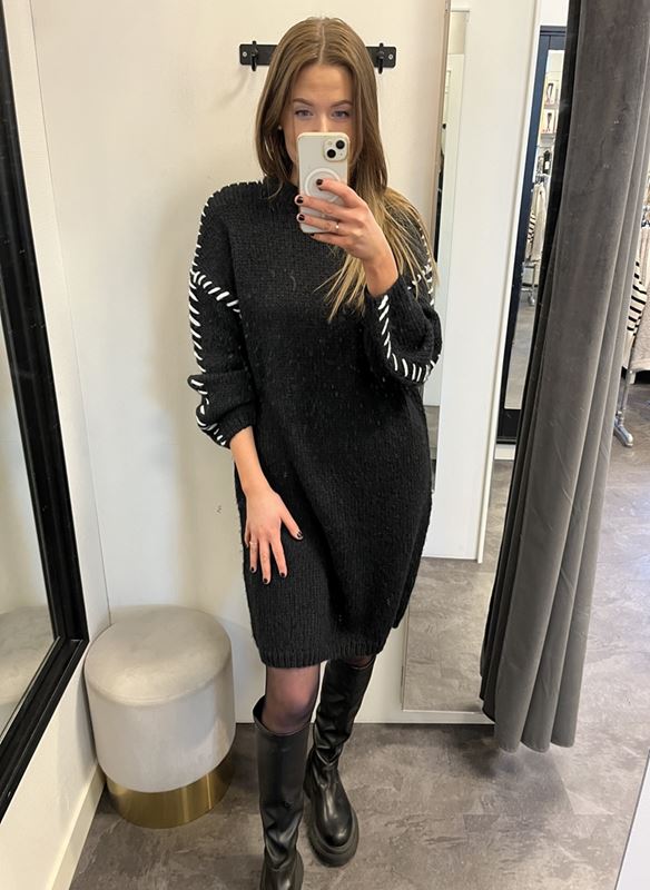 Klänningar - Vichoca knit dress – black