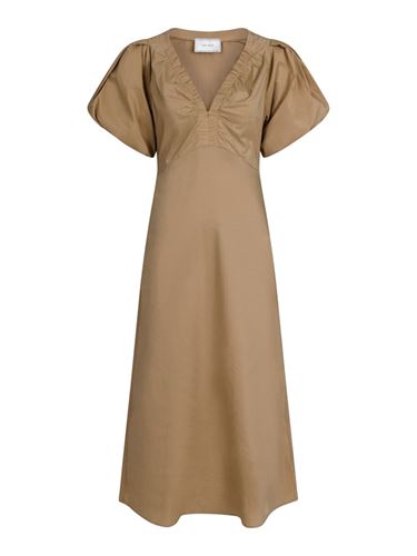 Klänningar/Tunikor - Illana poplin dress – Light taupe