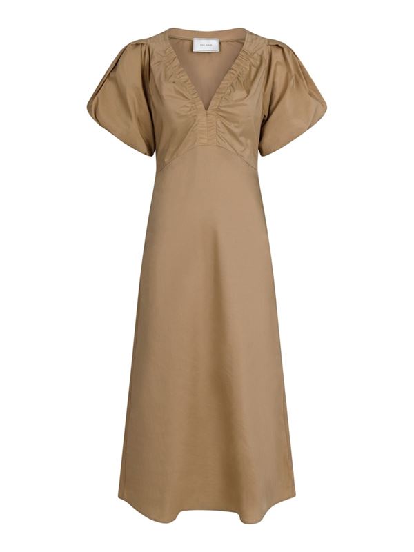 Klänningar/Tunikor - Illana poplin dress – Light taupe