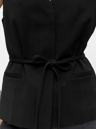 Toppar - Objlisa Tie Waistcoat – Black