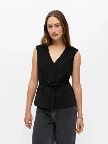 Toppar - Objlisa Tie Waistcoat – Black