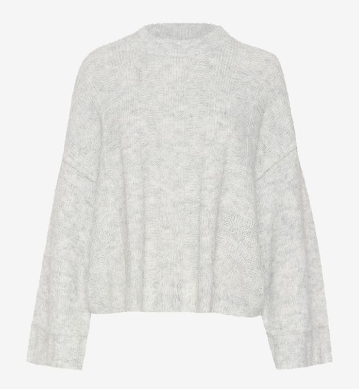 Tröjor/Koftor - KBRoma lara wide knit – grey