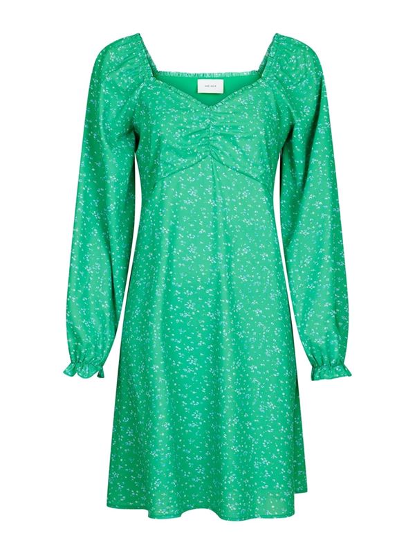 Malla dress blommig kort klänning med lång ärm Neo Noir
