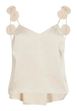 Toppar - Vicille v-neck rose singlet top – Birch Toppar - Vicille v-neck rose singlet top – Birch