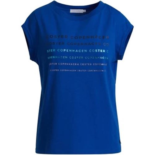 Toppar - T-shirt with foil logo – Electric blue