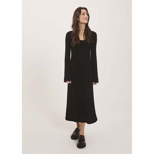 Klänningar/Tunikor - Sherry flared knit dress – Black