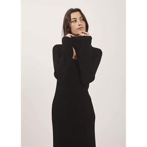Klänningar/Tunikor - Sherry flared knit dress – Black
