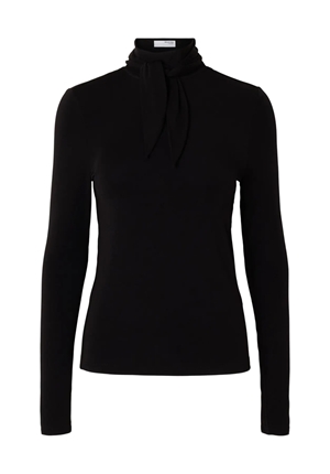 Toppar - Slflina lano high neck top – Black Toppar - Slflina lano high neck top – Black