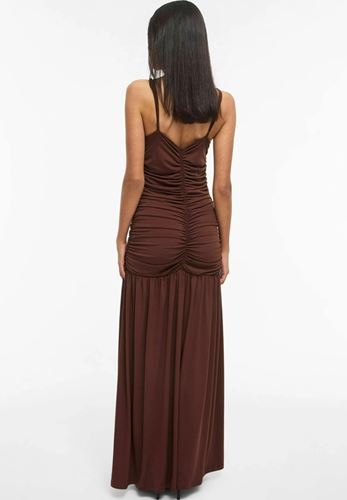 Klänningar - Visilka Strap V-neck Maxi Dress – Shaved Chocolate