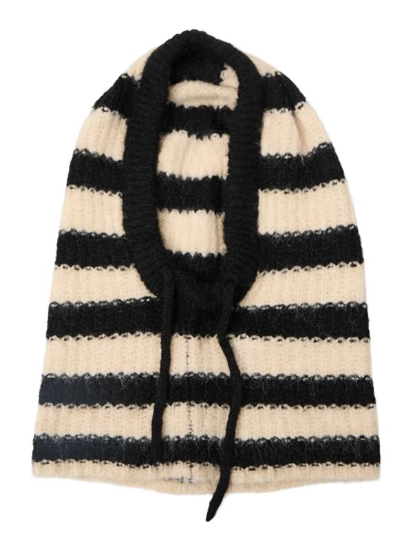 Accessoarer - Objmilu knit balaclava – Black/sandshell