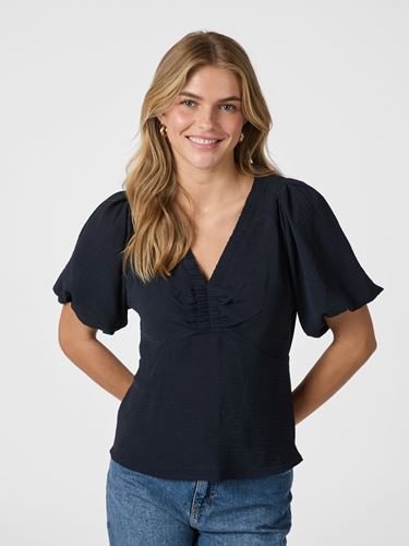 Blusar/Skjortor - Irina Structure Blouse – Navy