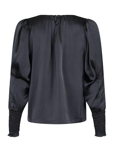 Blusar/Skjortor - Camma heavy sateen blouse – Steel grey