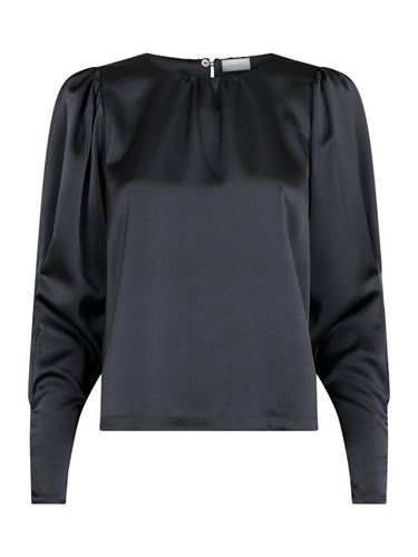 Blusar/Skjortor - Camma heavy sateen blouse – Steel grey