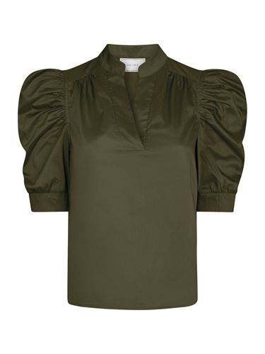Blusar/Skjortor - Roella Poplin Blouse – Army