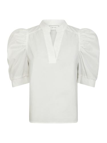 Blusar/Skjortor - Roella Poplin Blouse – White