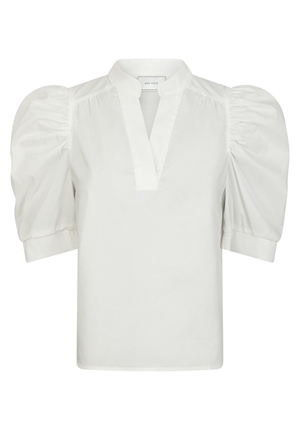 Blusar/Skjortor - Roella Poplin Blouse – White